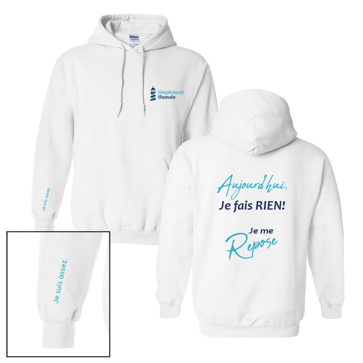 Hoodie "Repose" - Simplement Humain