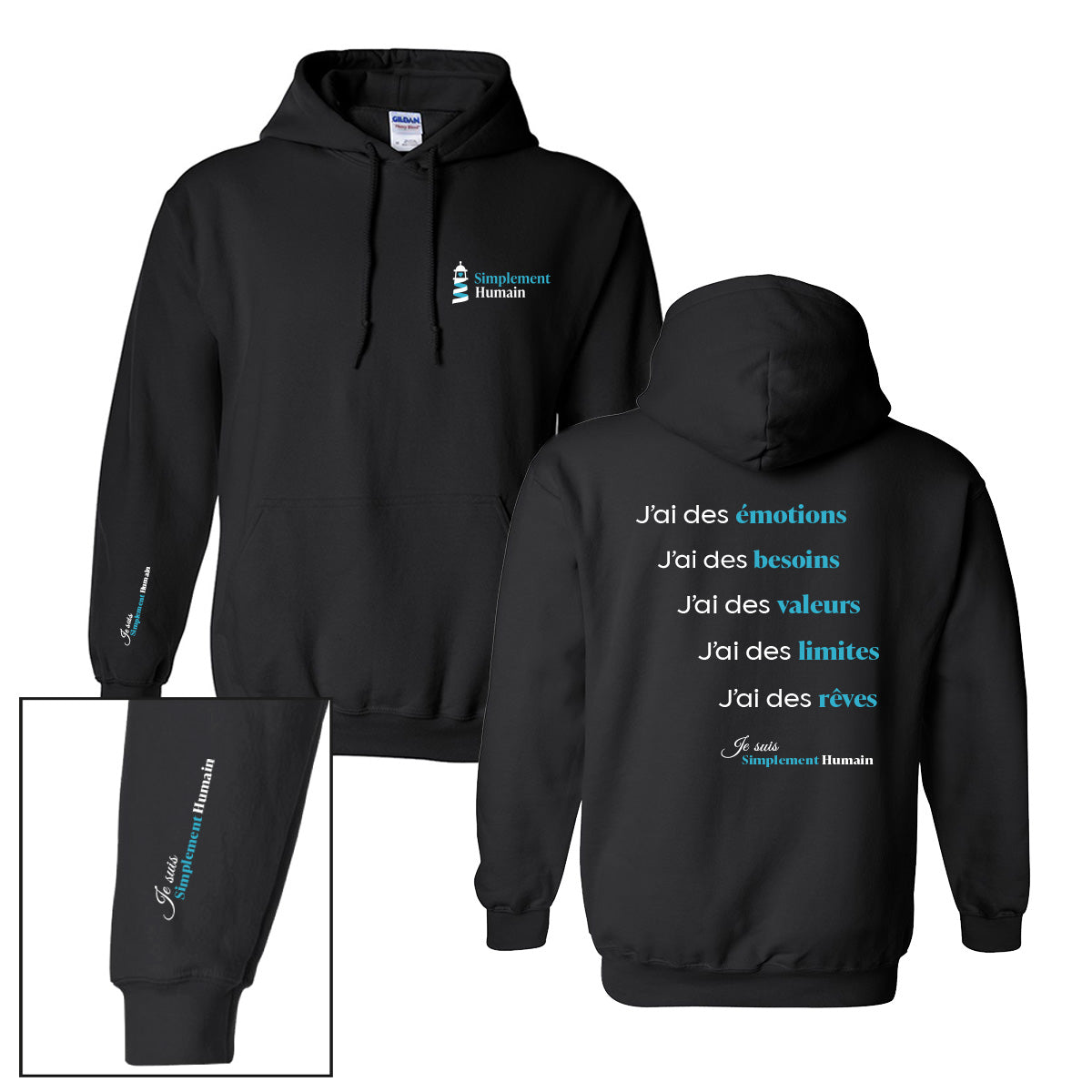 Hoodie "Humain" - Simplement Humain