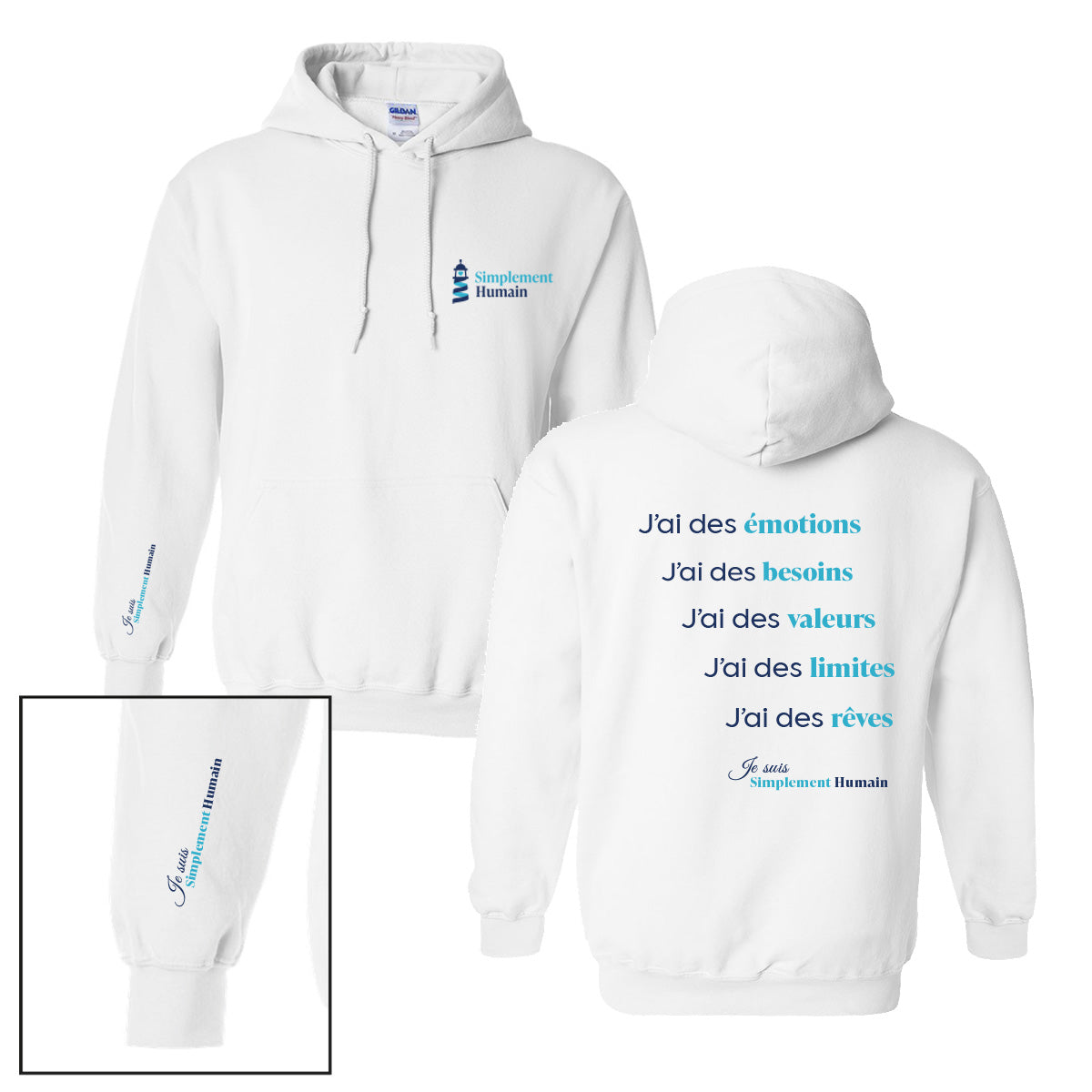 Hoodie "Humain" - Simplement Humain