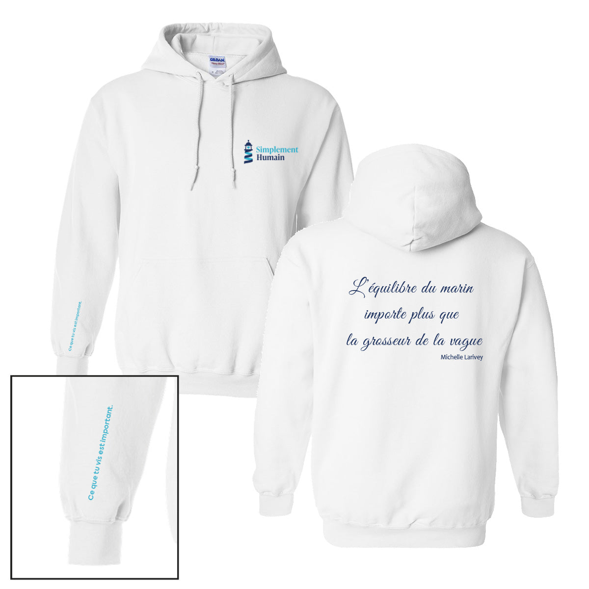 Hoodie "Équilibre" - Simplement Humain