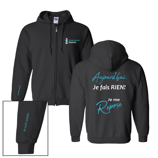 Hoodie Zip "Repose" - Simplement Humain