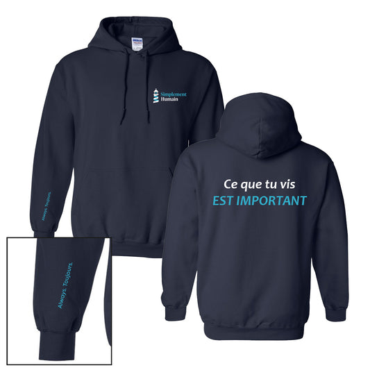 Hoodie "Important" - Simplement Humain